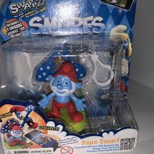 The Smurfs - Papa Smurf Figure backpack clip | eBay