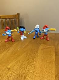 McDonalds Smurfs Happy Meal Toys 2011 Lot of 4 Handy And papa | eBay