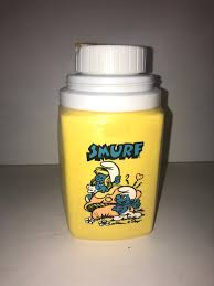 Vintage Smurfs Thermos - 8oz - With Lid - Etsy