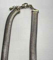 8-9” Vintage Large Pendant with Stone on Flexible Serpentine Chain Necklace | eBay