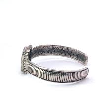 925 Sterling Silver 21mm Cut-Out Cuff Bracelet | eBay