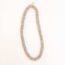 Ashanti Beads – Onyx and Linen