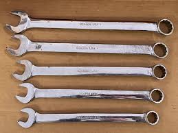 SNAP-ON 5 PC 12 PT COMBINATION WRENCH (3/4" OEX24A- 1 ...