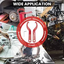 maXpeedingrods Spanner Wrench Set Universal C Spanner Hook Wrenches Coilover Spring Adjustment Tool Steel Spanner Wrench, Red, 2pcs : Buy Online at Best Price in KSA - Souq is now Amazon.sa: DIY