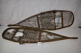 Lot - Antique Pair of Snow Shoes