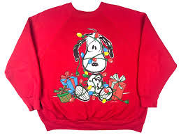VTG SNOOPY CHRISTMAS LIGHTS CREWNECK – TRIED AND TRUE CO.