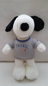 11" Metlife Chicago Cubs Plush SNOOPY Doll Stuffed Animal in Gray Uniform Shirt! | #1895660298