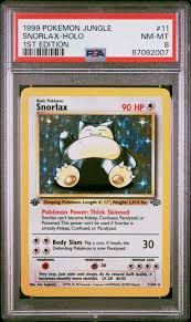 1999 Pokemon Jungle 11 Snorlax-holo 1st Edition PSA 8 | GameStop