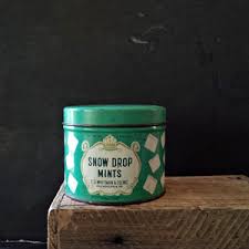 Vintage 1950's Snow Drop Mints Tin - E.G. Whitman & Co Philadephia - 6 – In The Vintage Kitchen Shop