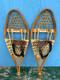 Vintage Snowshoes 10x36 with Leather Bindings GREAT for ...