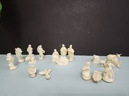Vtg rare miniture Nativity Scene Plastic 20 PC unmarked ...