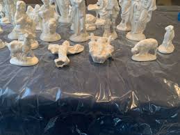 1970's Vintage 19 Piece Atlantic Mold Large Ceramic Nativity ...