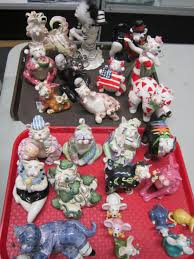 Lot - 26 Porcelain WhimsiClay Cat Figurines