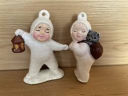 Vintage Snow Angel Snowbabies Snowbaby 3D Figurine ...