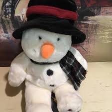 NWT !!! Vintage Plush Snowman vintage Russ, “I Love... | Depop