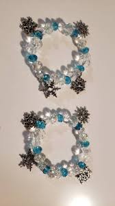 Arendelle Inspired Faceted Glass Beaded Stretch Bracelet ...
