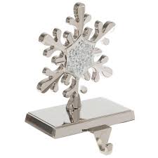 Silver Mosaic Snowflake Stocking Holder | Hobby Lobby | 5598271