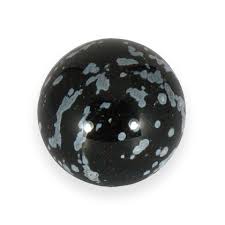 Snowflake Obsidian Crystal Sphere ~25mm