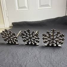 Vintage Heavy Quality Snowflake Tarnished Silver Tone ...