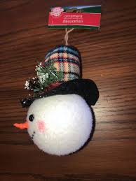 CHRISTMAS House SNOWMAN HEAD ORNAMENT | eBay