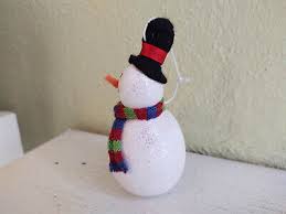 Adorable Sparkly Christmas Snowman Ornament With Top Hat ...