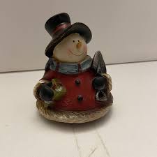 TII Collection W2407 Christmas Resin Snowman Candy Jar 2 ...