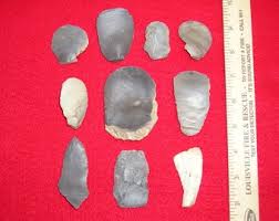 Ten Prehistoric Indian Flint Tools Scraper Artifacts - Etsy