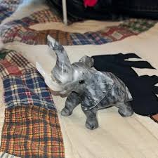 Accents | Marble Elephant With Ivory Tusks Home Decor | Poshmark