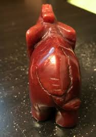 Green & Red Jade Carved Elephant Small Good Lucky Happiness ...