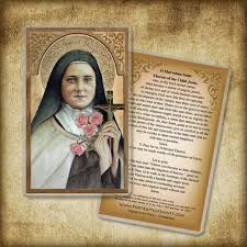 St. Therese of Lisieux Prayer Card, Carmelite - Etsy
