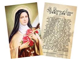 St. Therese Holy Card