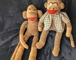 Vintage Dandee Sock Monkey - Etsy