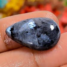 100% Natural Larvikite Pear Shape Cabochon Loose Gemstone 13 ...