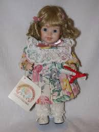 10" All Porcelain Little Girl Doll Lindsey By World Gallery ...