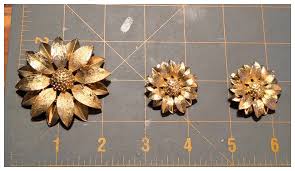 Sara Coventry Textured Gold Plated Daisy Flower Brooch And ...