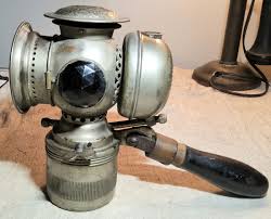 ANTIQUE THE BADGER BRASS MFG CO. "SOLAR" BICYCLE/MOTORCYCLE ...