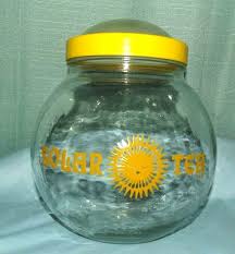 Vintage 70's BALL Glass Shaped TEA JAR Solar SUN TEA MCM 1 ...