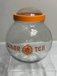 Vintage ORANGE (RARE) Solar Tea Domed Jar 1970's - Riekes ...