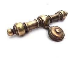 Brass Mid Century Modern MCM Antique Drawer Pull Cabinet ...