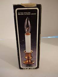 Battery Operated Brass Candle Light Item # 370117 | eBay