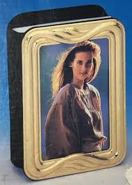 New Vintage La Vie Solid Brass Frame Front Mini Photo Album ...