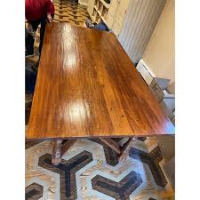 Antique English Farm House Style Dining Table | Chairish