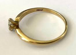 14KP Yellow Gold Ladies 0.20ct Marquise Diamond Engagement Ring Size 8.75 | eBay Australia