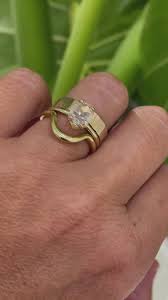 1.2ct Elongated Hexagon Diamond Rose Cut Engagement Ring – MTD