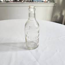 Vintage Citrate Magnesia Clear Glass Embossed Bottle ...