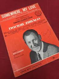 Somewhere My Love VTG 1966 Sheet Music Doctor Zhivago MGM ...