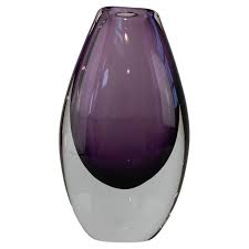 Purple Sommerso Glass Vase by Gunnar Nylund for ...