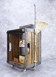 Recycled Art Antique Milk Crate Storage Carlson Frink | eBay
