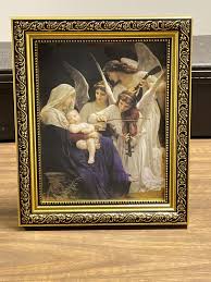 Bouguereau: Song of the Angels 8X10 Print W/13" Gold Wooden ...
