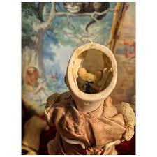 Adorable antique little doll probably sonneberg with closed ...